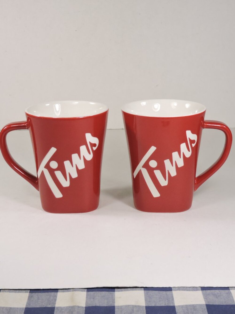 2 Tim Hortons Coffee Mugs - Set of Two Cups